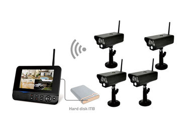 Chiny Digital Remote Home Surveillance Cztery ekranowy nadajnik DVR 250cd / m2 Jasność dostawca