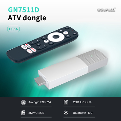 Chiny DDR4 2 GB Android 11 TV Box S905Y4 4K HD Smart TV Dongle Certyfikat Google dostawca